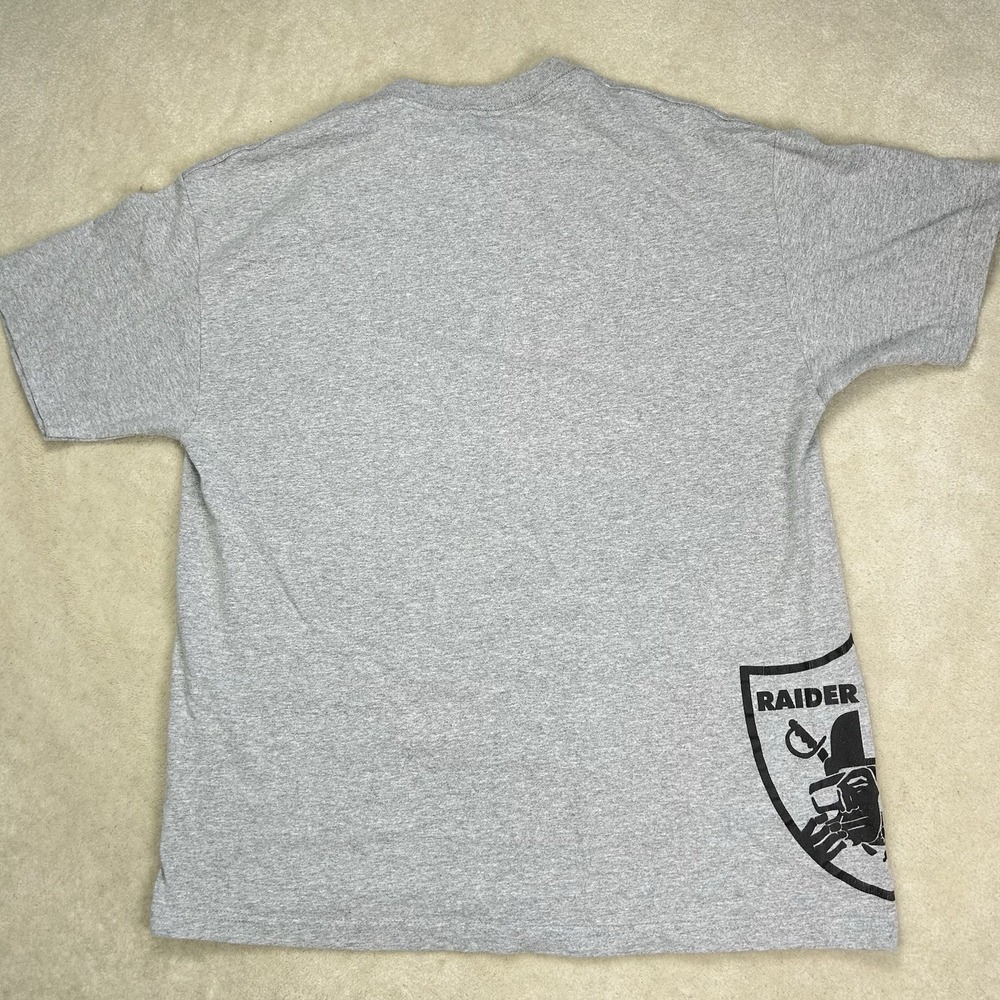 Vintage Y2K NFL Los Angeles Oakland Raiders Nation Football TShirt Men's XL - Picture 3 of 7